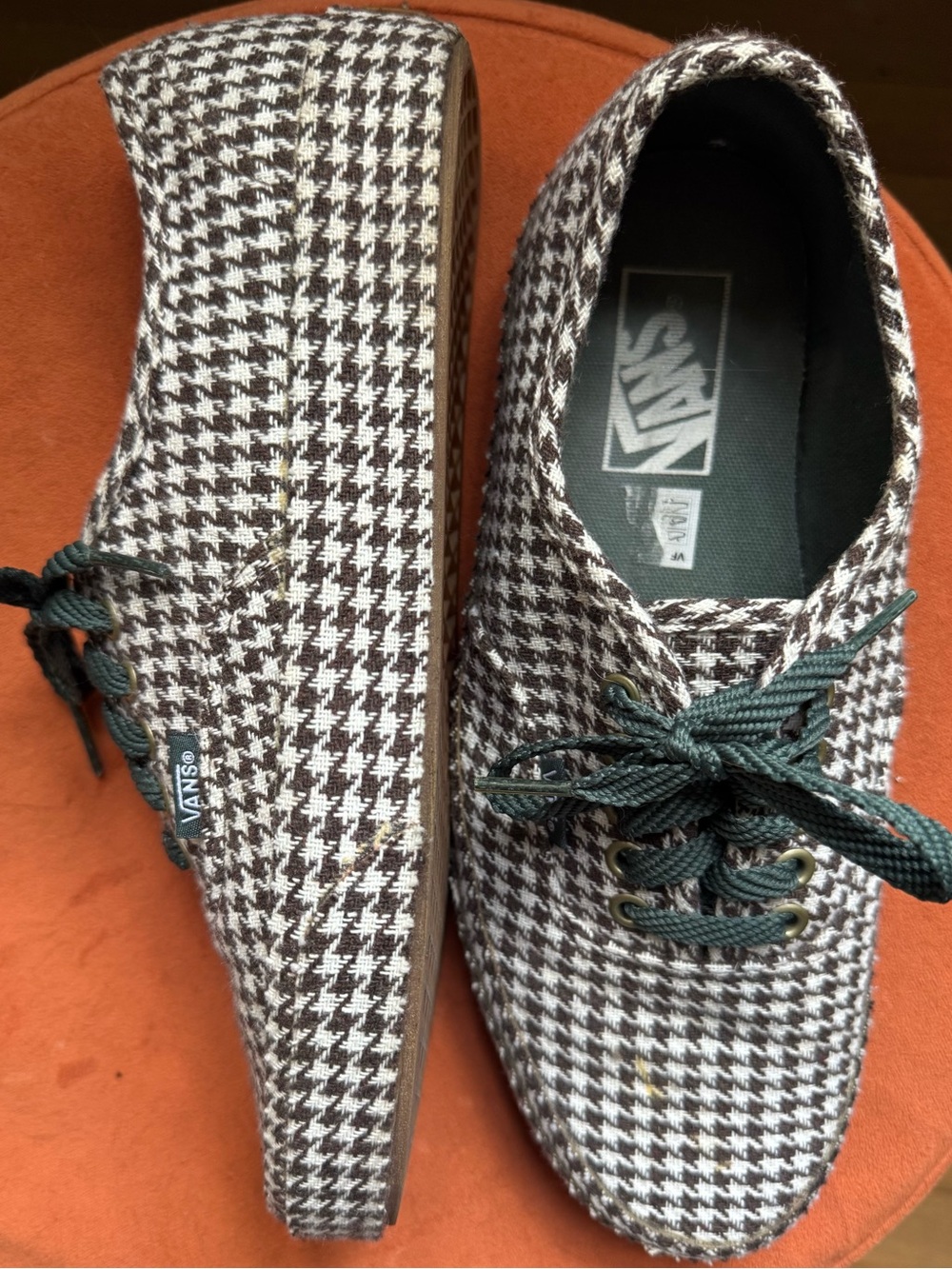 Vans 🔥Limited Edition🔥 textured houndstooth platforms